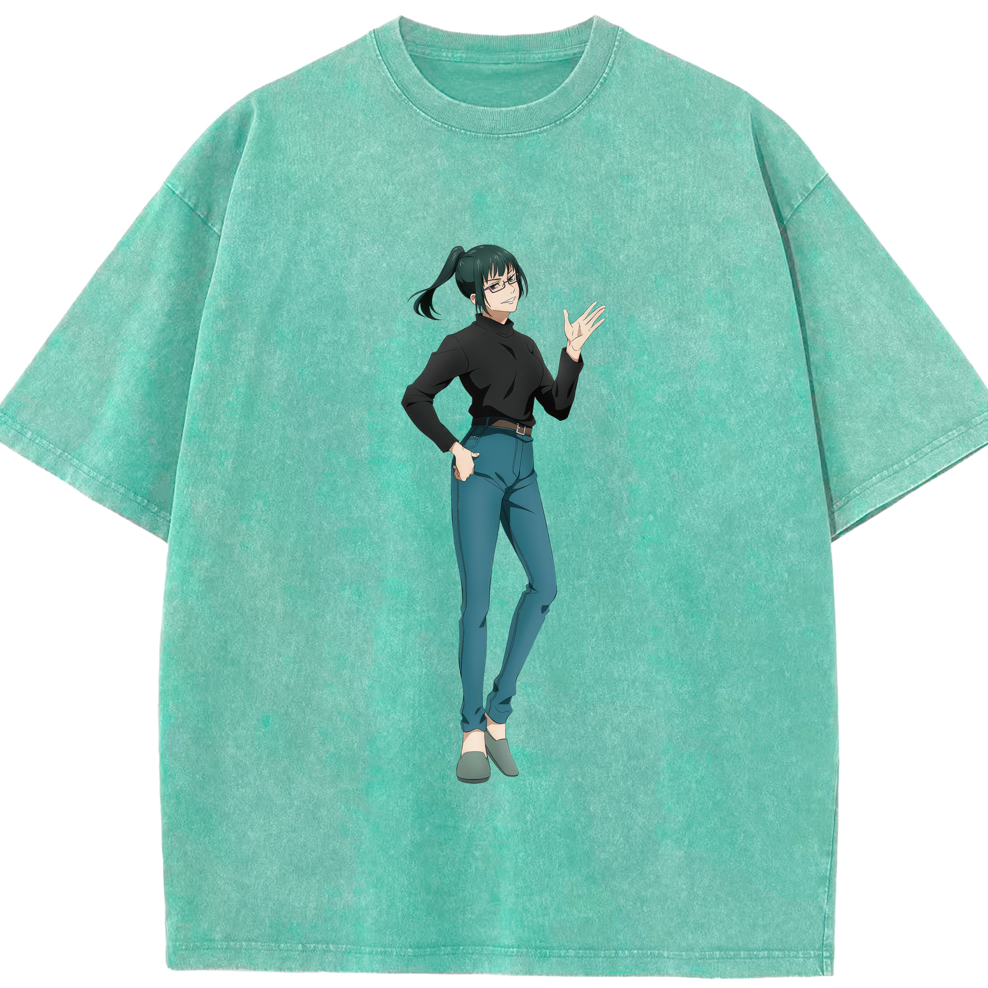 （画像用） 呪術廻戦 Jujutsu Kaisen 綿100% ヴィンテージ風 半袖Tシャツ（フロントプリント）